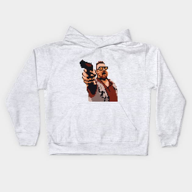 John Goodman 8-bit Kids Hoodie by cristianvan